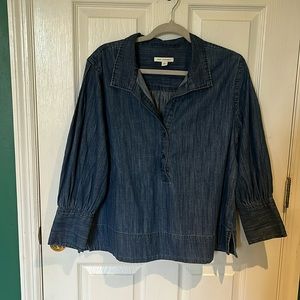 Free Assembly Denim Blouse - L